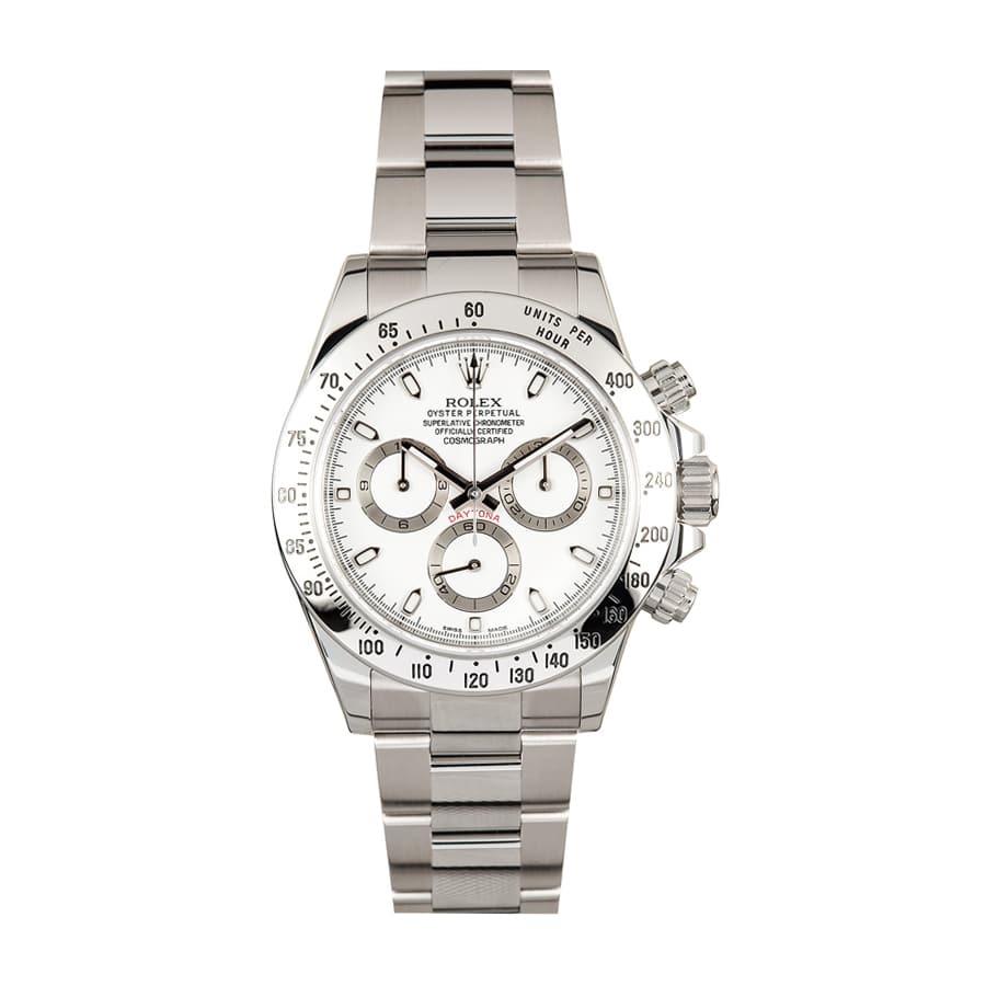 White Dial Stainless Steel 40mm Men