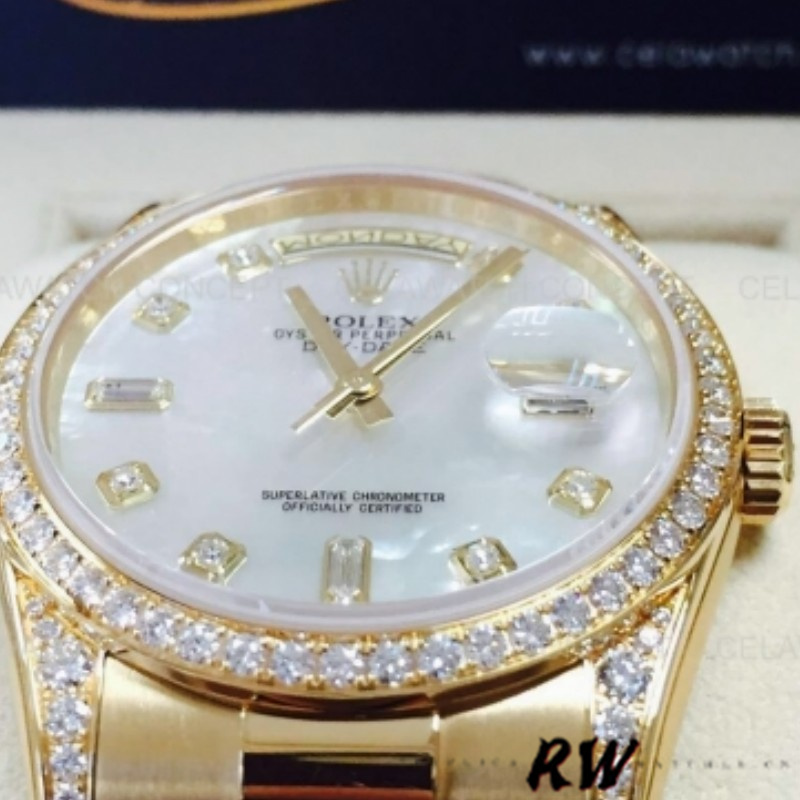 White Mother-of-Pearl Diamond Dial