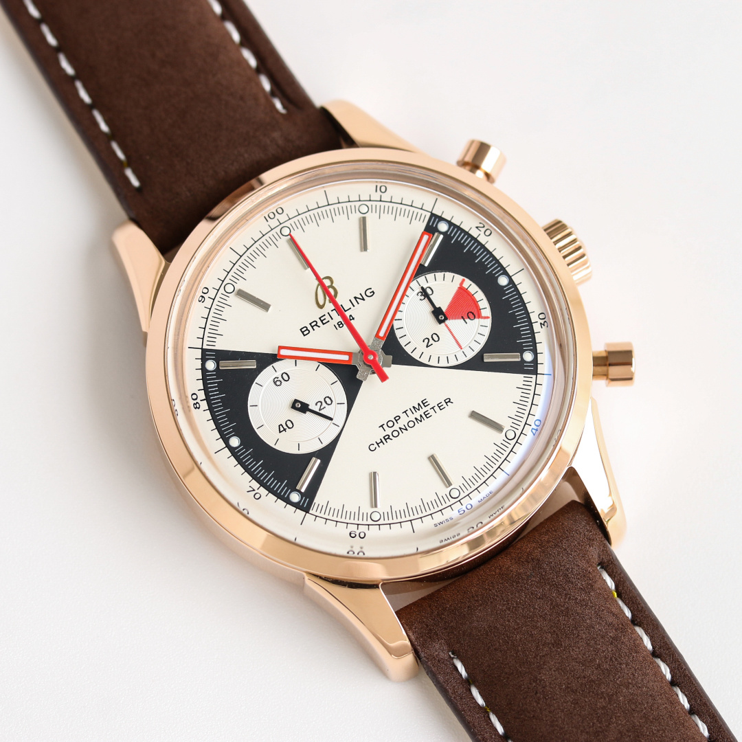 Vintage Panda Dial Chronograph | 40mm Rose Gold-Toned Case