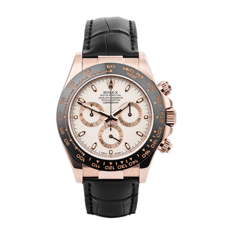 White Dial Rose Gold 40mm Men
