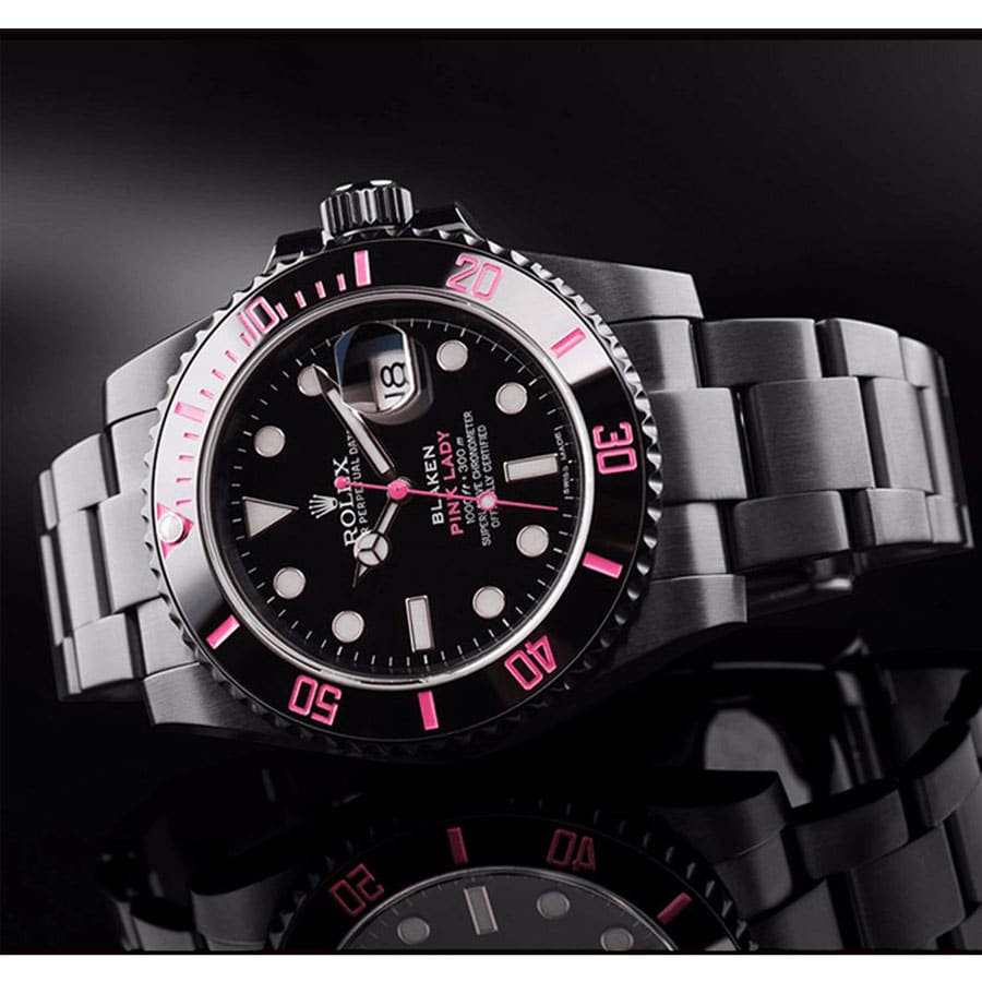 Black Dial Stainless Steel 41mm Men