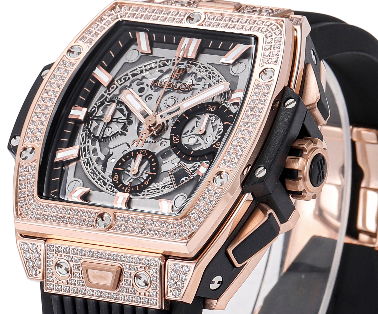 The Sovereign Rose Gold Diamond‑set Racing Chronograph