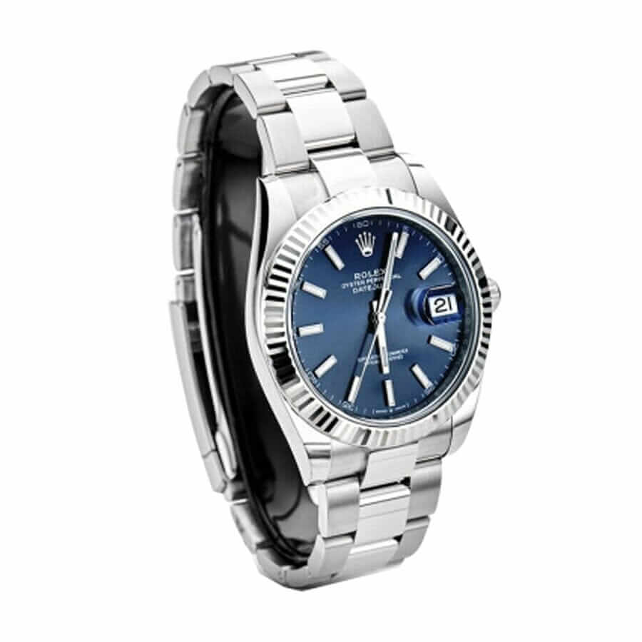 Blue Dial Stainless Steel 41mm Men