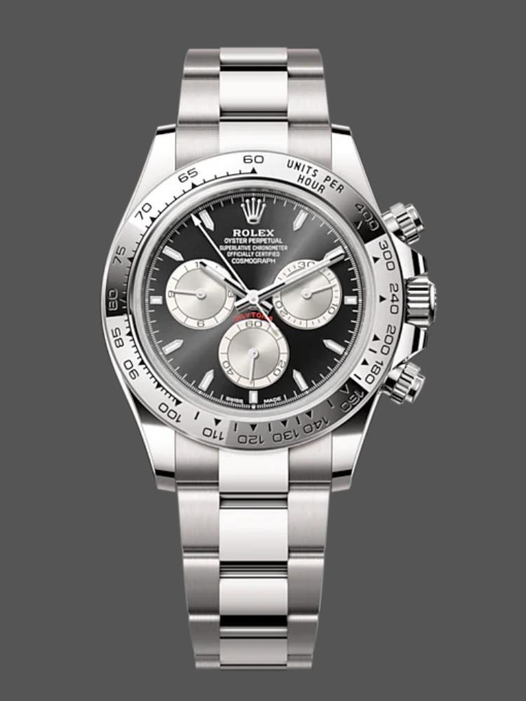 White Gold Black Dial 40mm Men