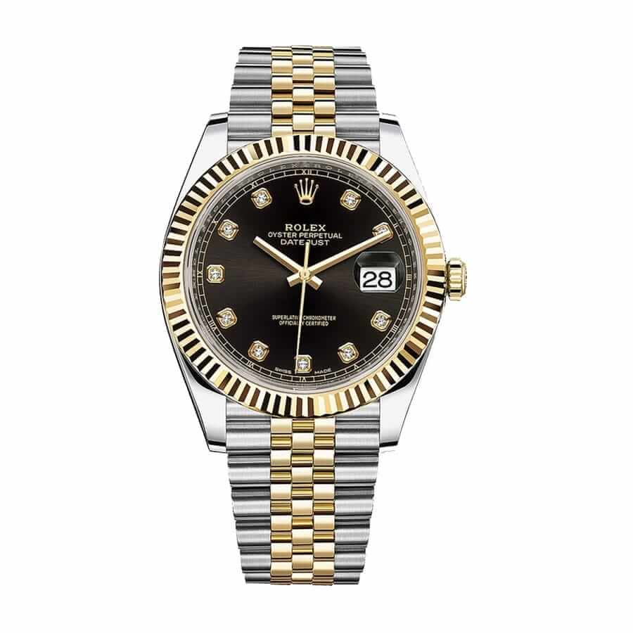 Black Diamond Dial Two-Tone 41mm Men