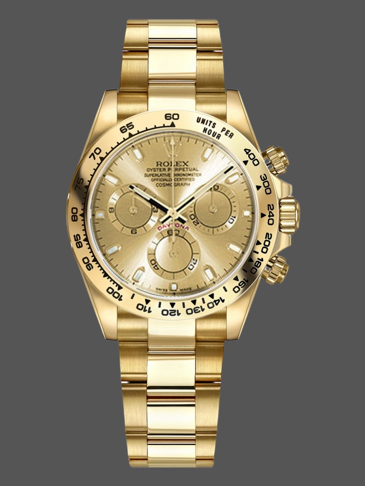 Champagne Index Dial Yellow Gold 40mm Men