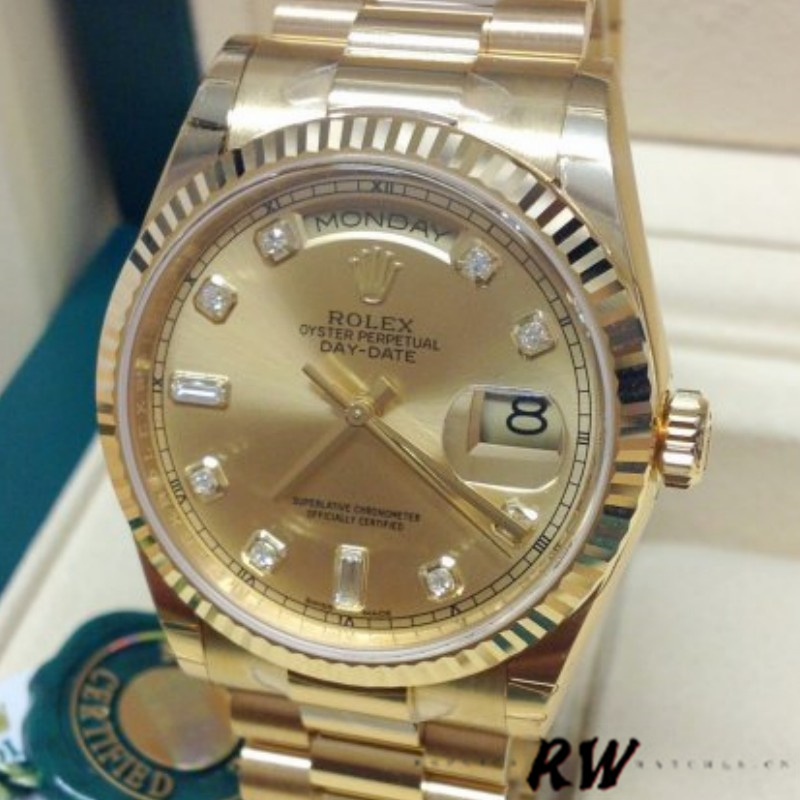 Champagne Diamond Dial Date