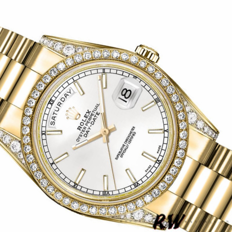 Diamond Bezel White Dial