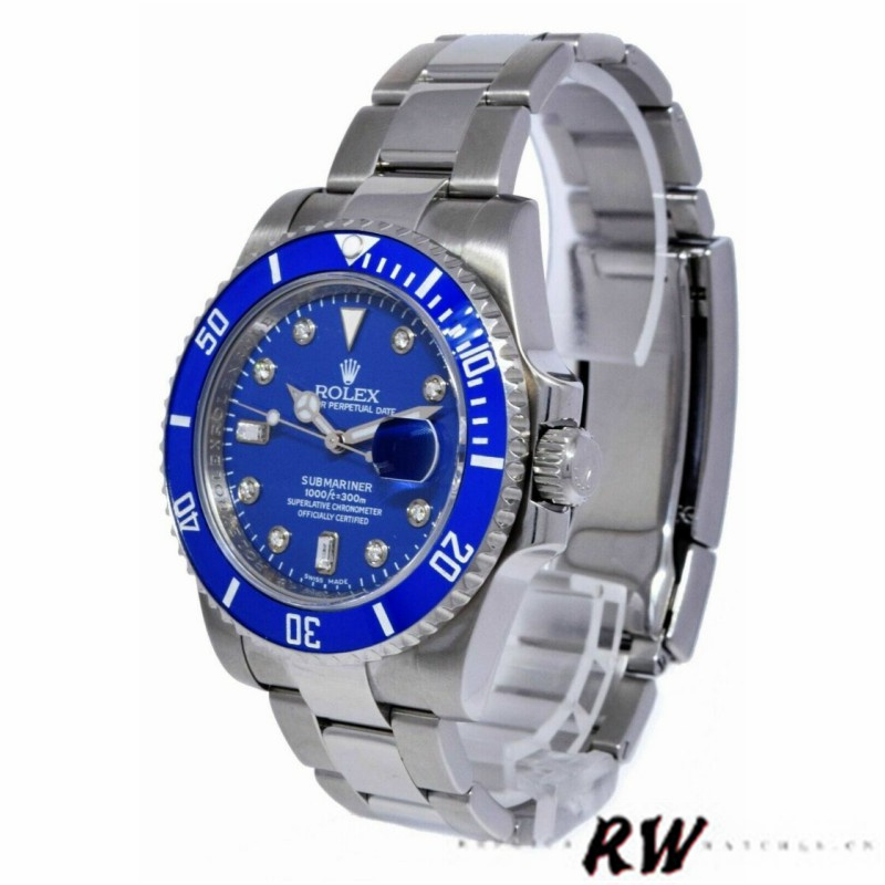 Stainless Steel Blue Dial Oyster Diver