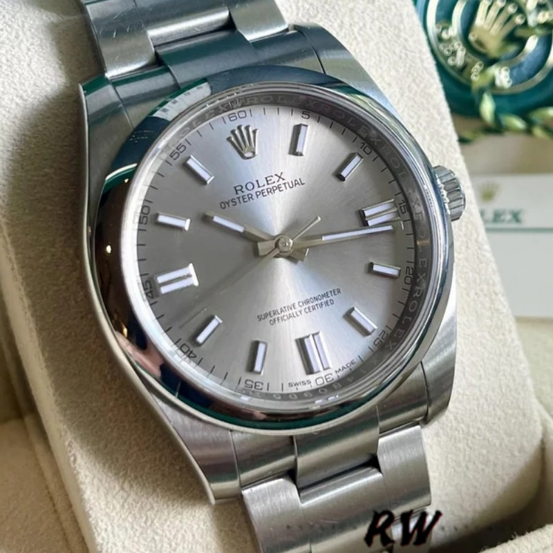 Rhodium Grey Dial Integrated Case 36mm Unisex