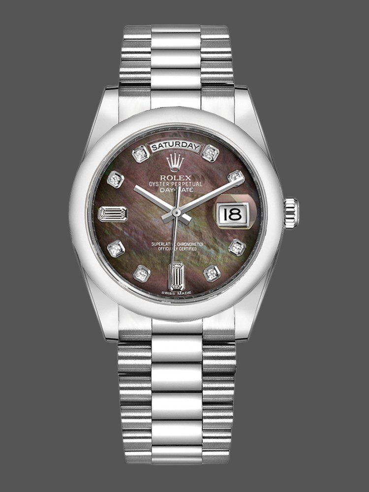 Mother of Pearl Black Dial Date