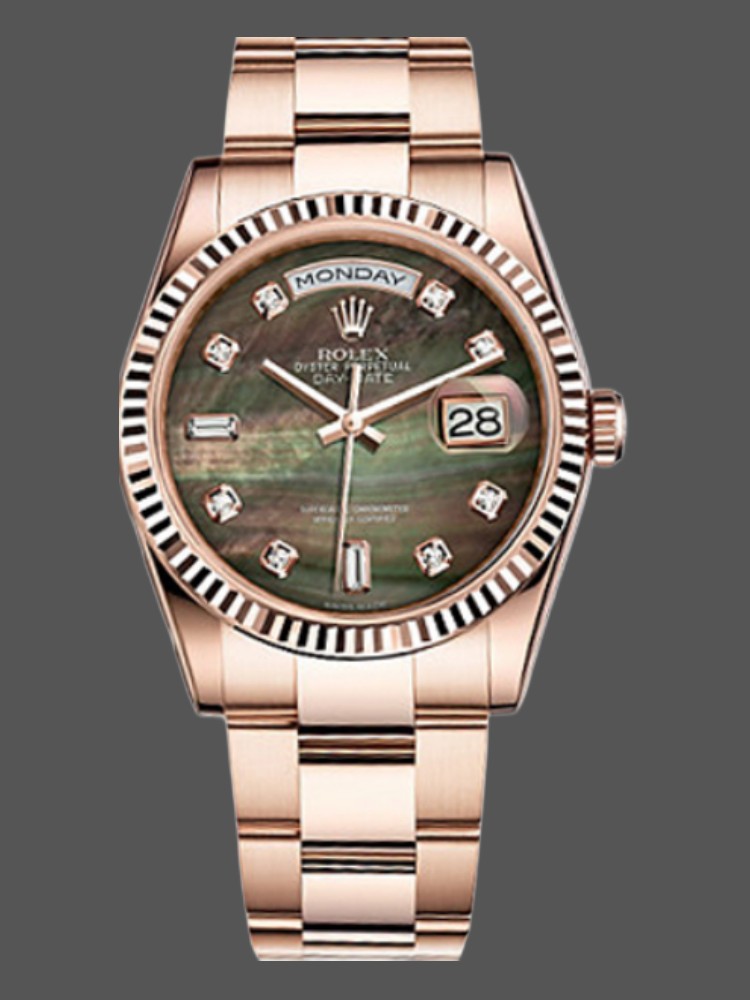 Mother of Pearl Diamond Dial Date