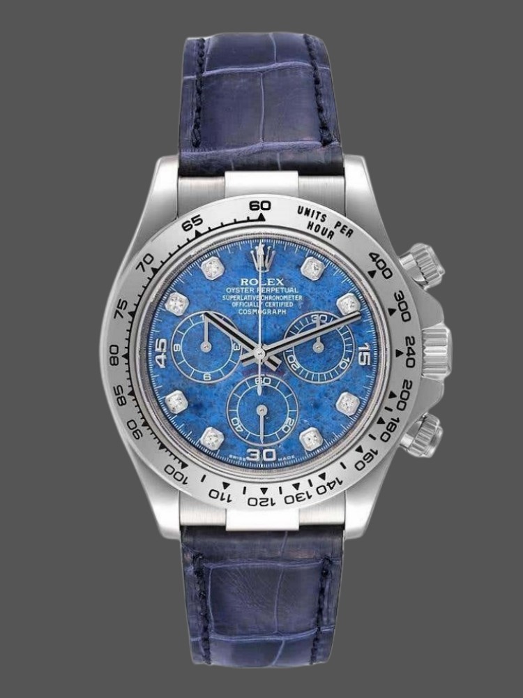 Sodalite Diamond Dial Chronograph 40mm Mens