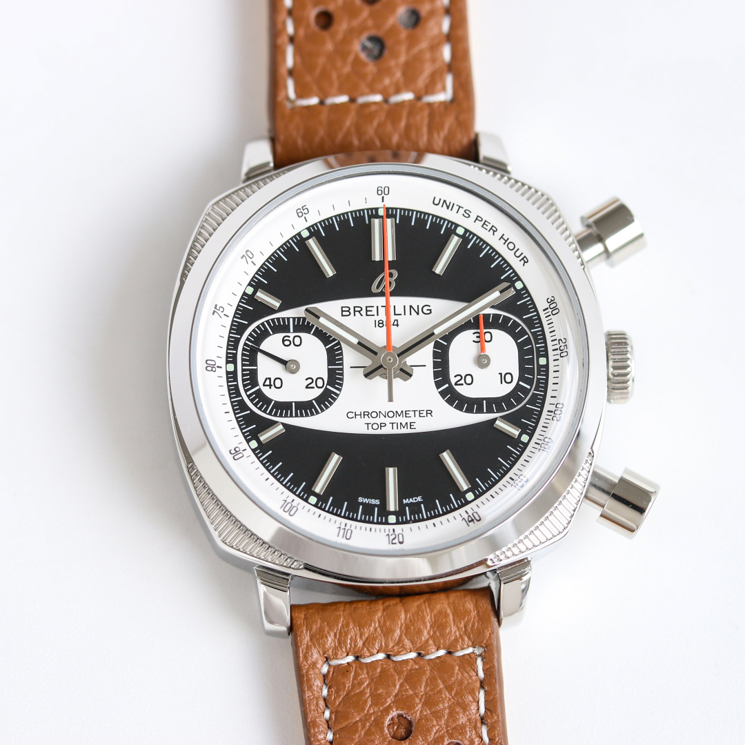 Black Racing Chronograph | 38mm Cushion Case