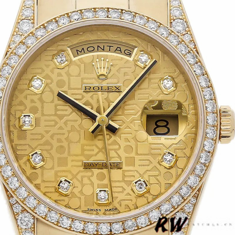 Champagne Diamond Dial Yellow Gold