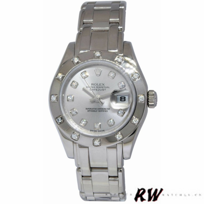 Silver Diamond Dial Lady