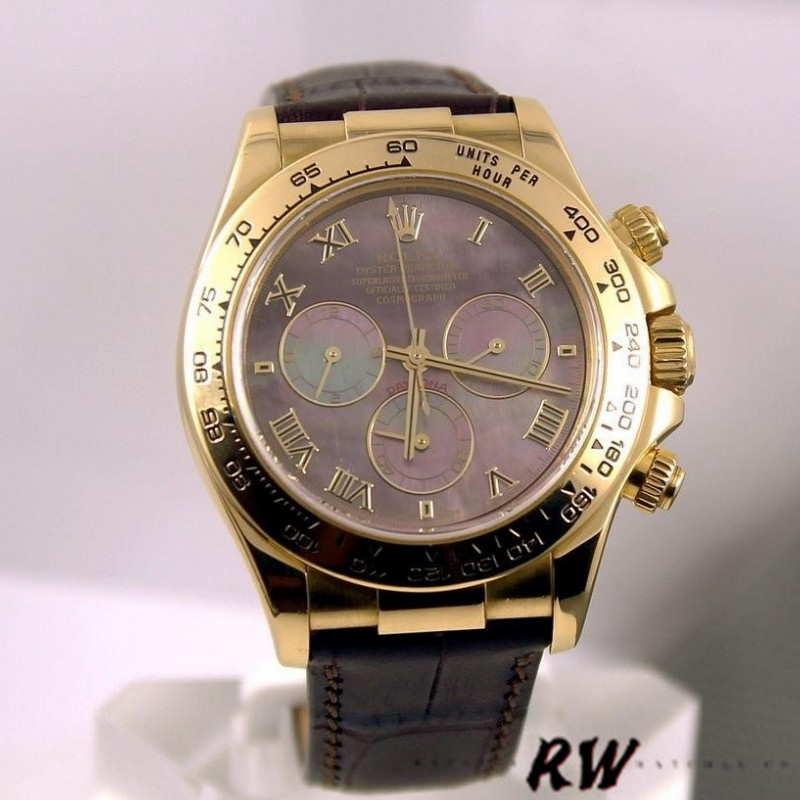 Black Mother of Pearl Roman Dial Chronograph 40mm Mens