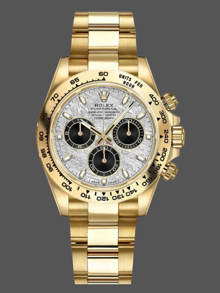 Meteorite Grey Dial Yellow Gold 40mm Men