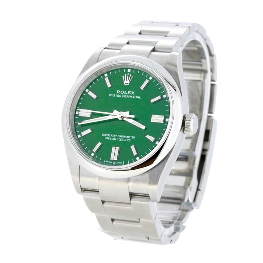 Green Dial Stainless Steel 39mm Men