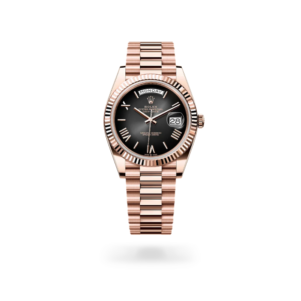 Smoke Grey Dial Yellow Gold 40mm Men