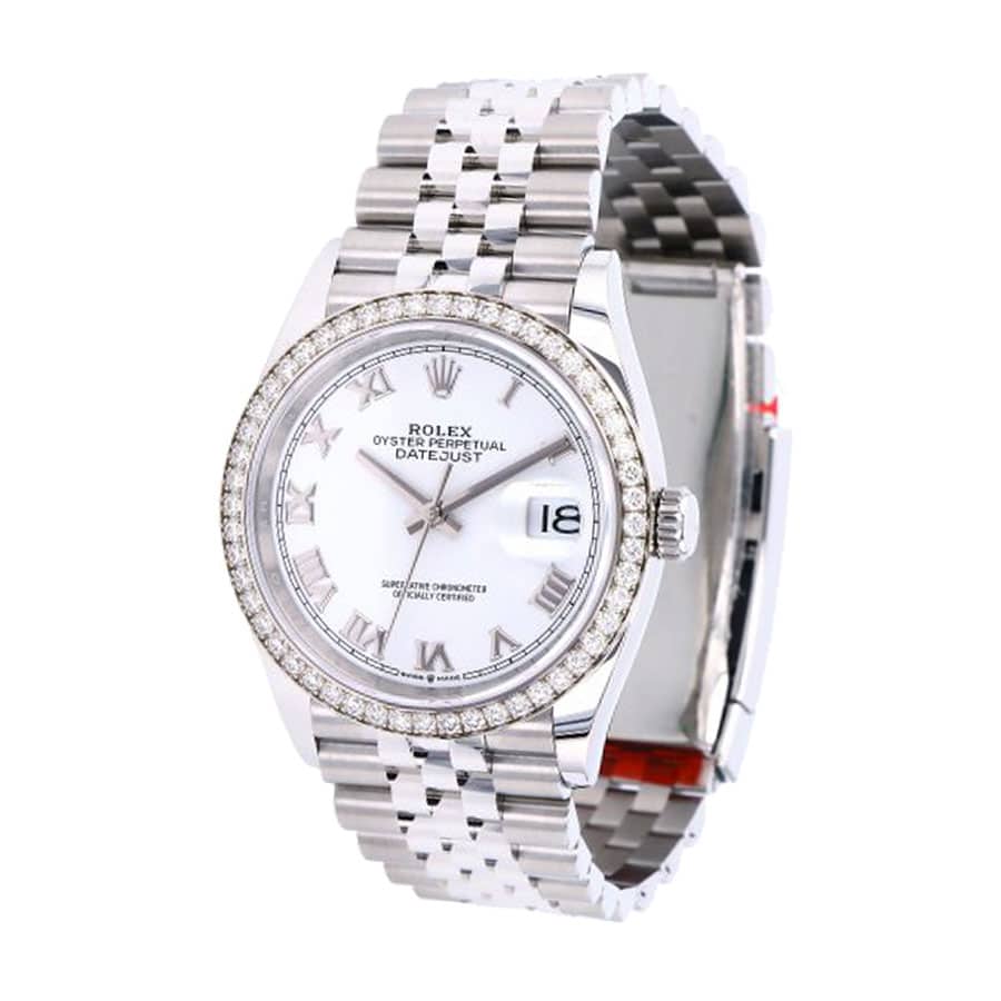 White Roman Dial Everose Gold 36mm Lady