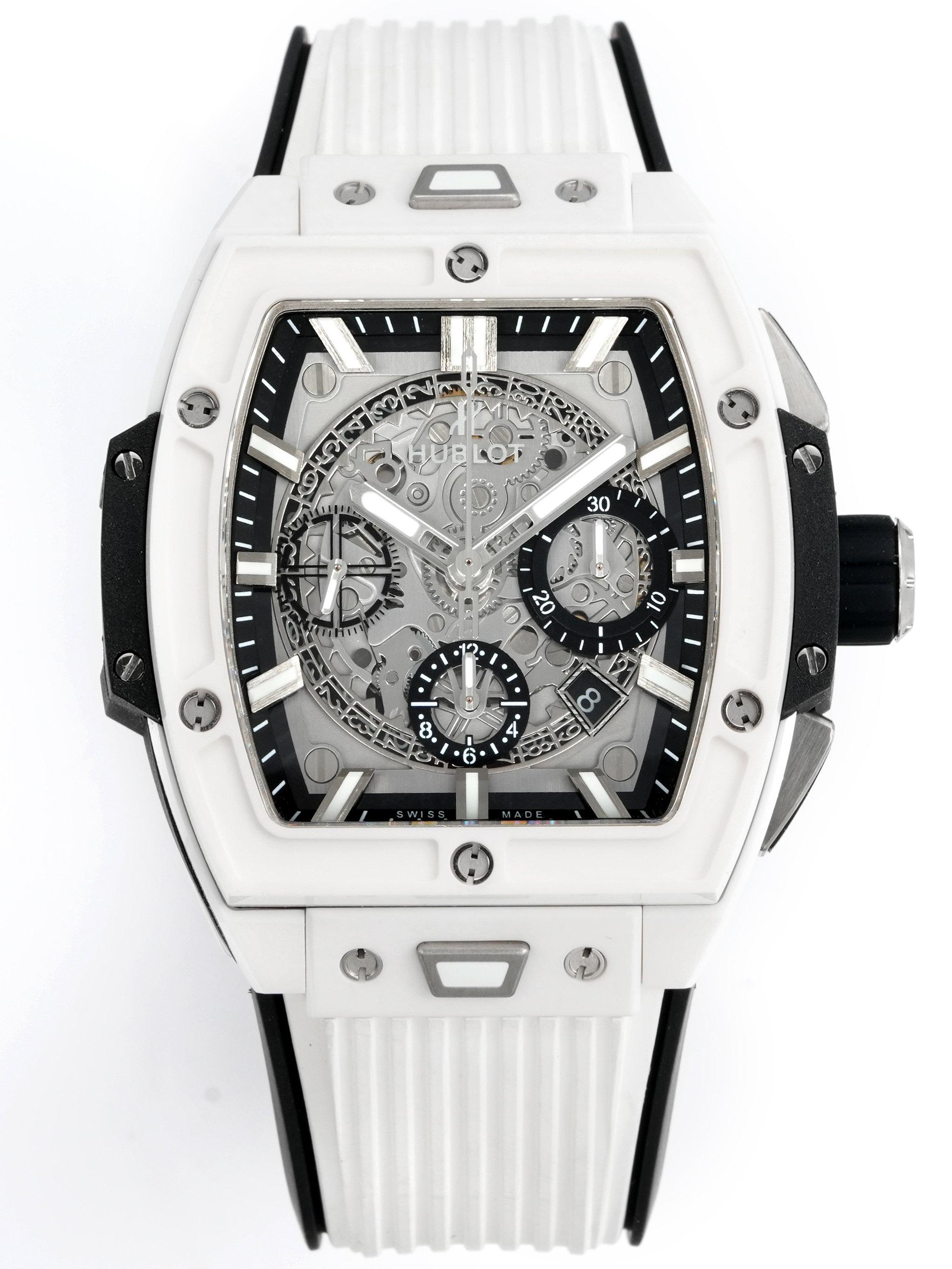 The Purity Polished White Ceramic Racing Chronograph