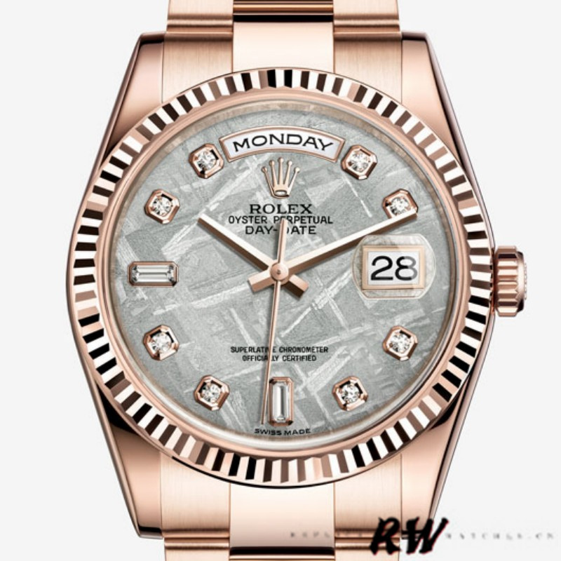 Meteorite Diamond Dial Date