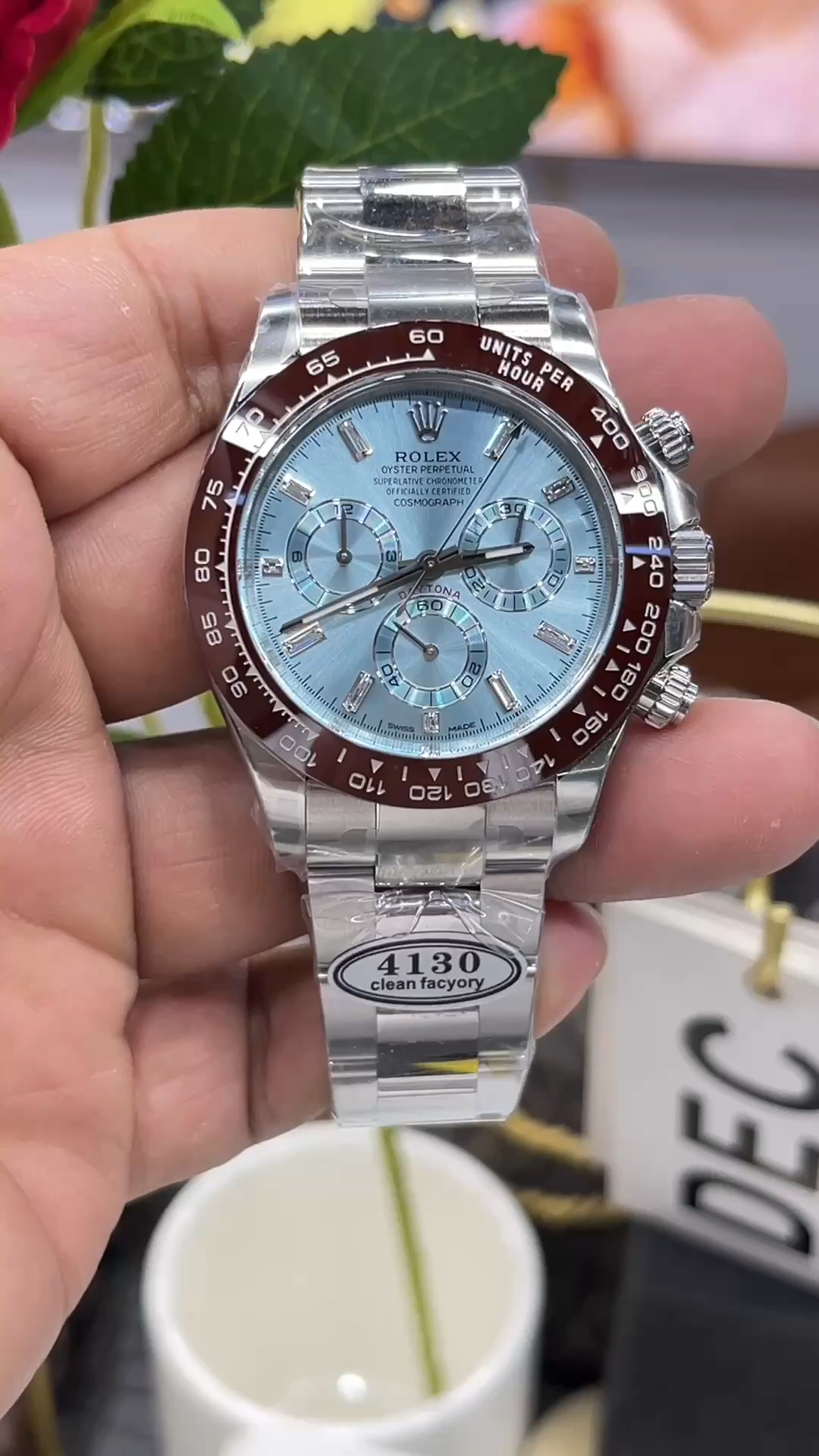 Ice Blue Dial Platinum 40mm Men