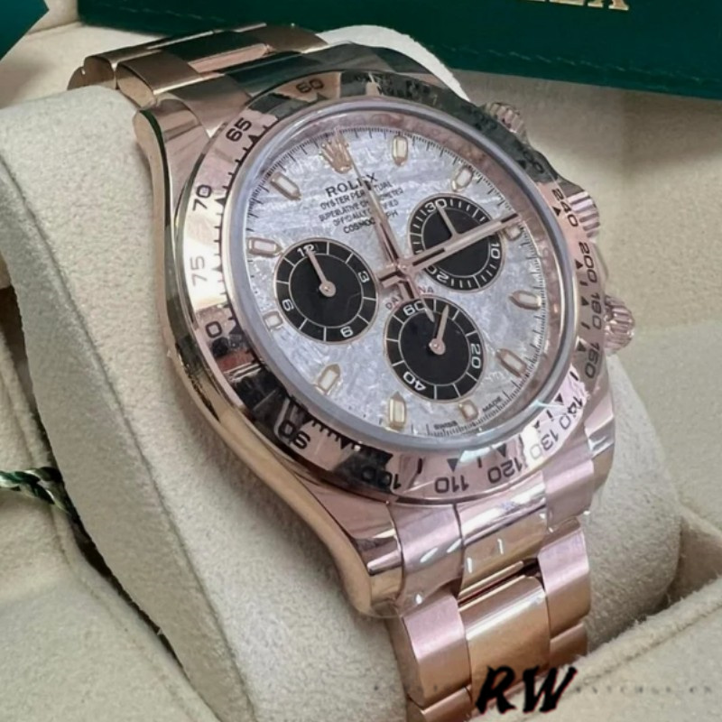 Meteorite Grey Dial Everose Gold 40mm Men