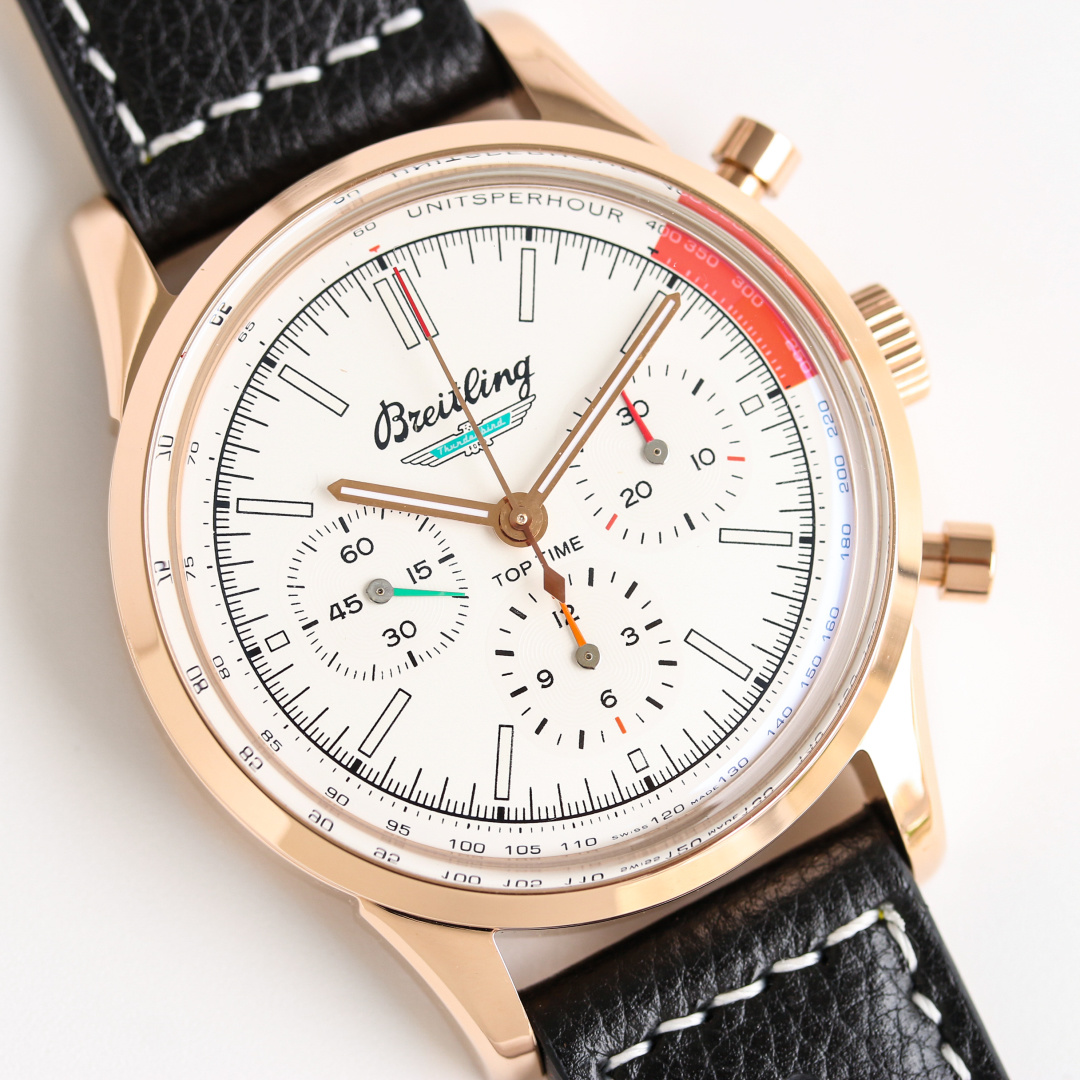 Vintage Racing Chronograph | 42mm Rose Gold-Toned Case