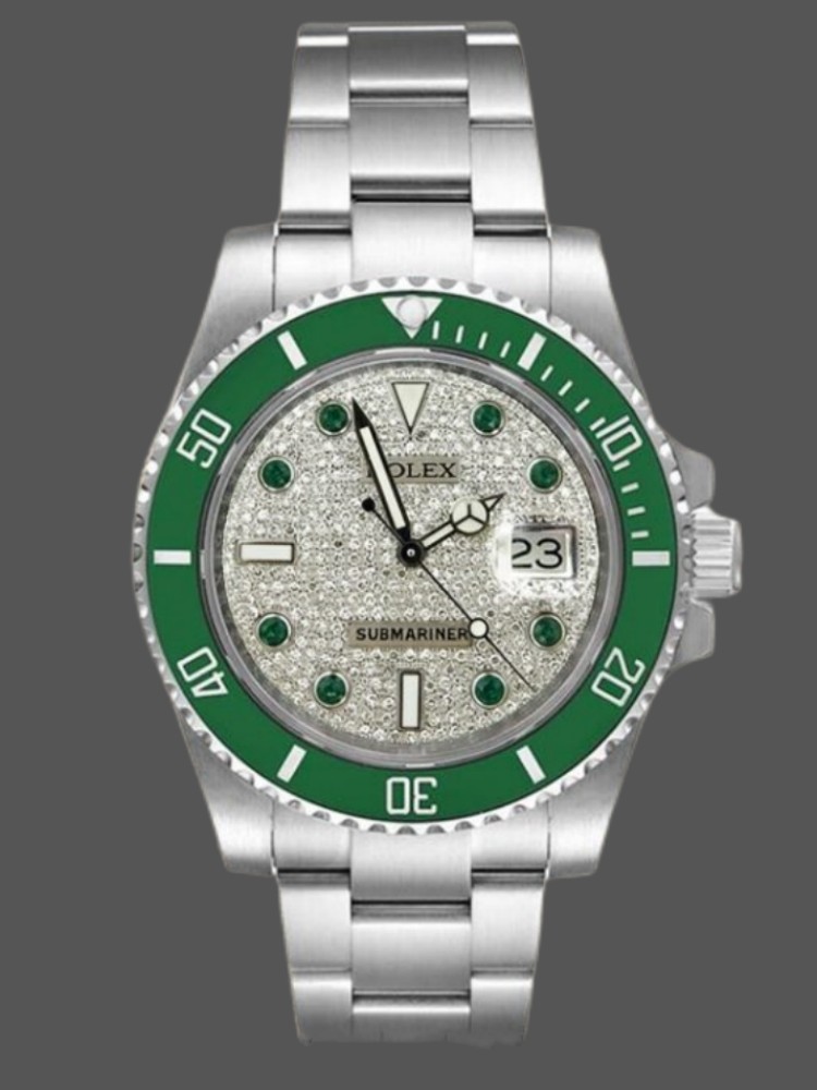Diamond Paved Dial Automatic Diver