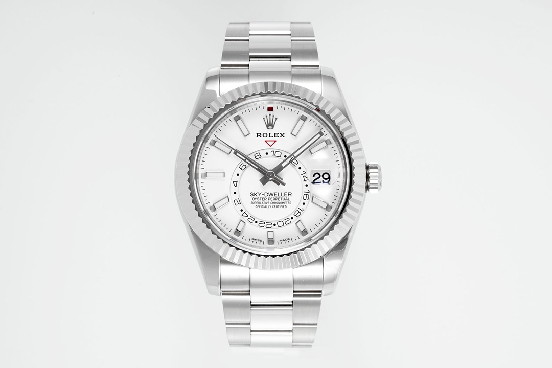 Stainless Steel White Dial