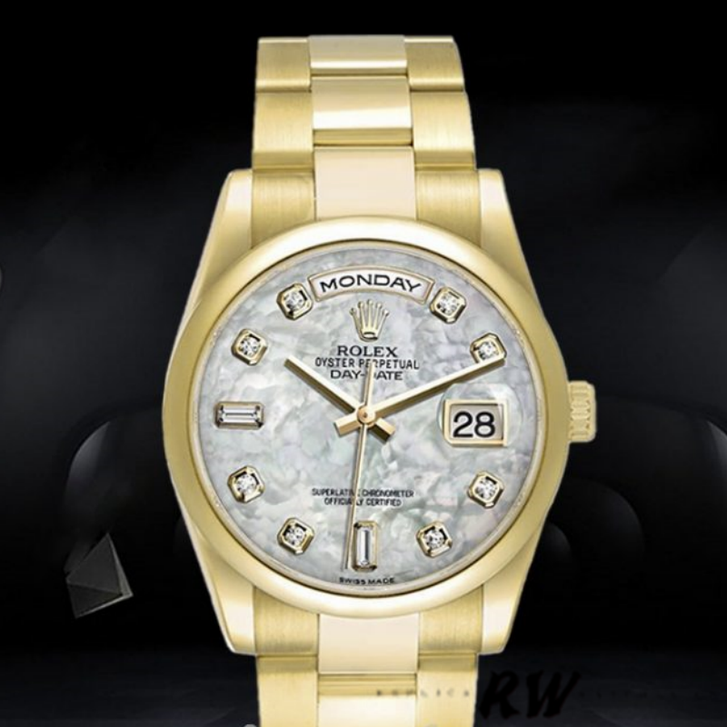 Mother of Pearl Diamond Dial Date
