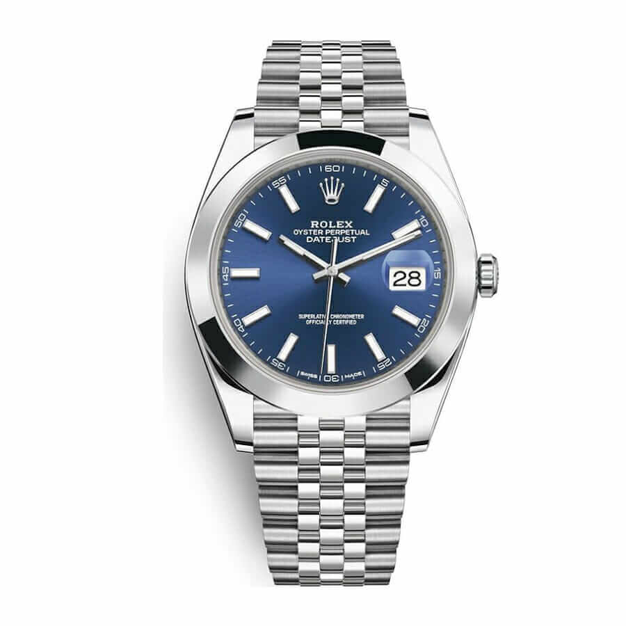Blue Dial Stainless Steel 41mm Men