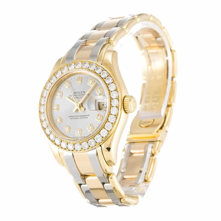 Gold Diamond Dial Ladies 28mm Lady