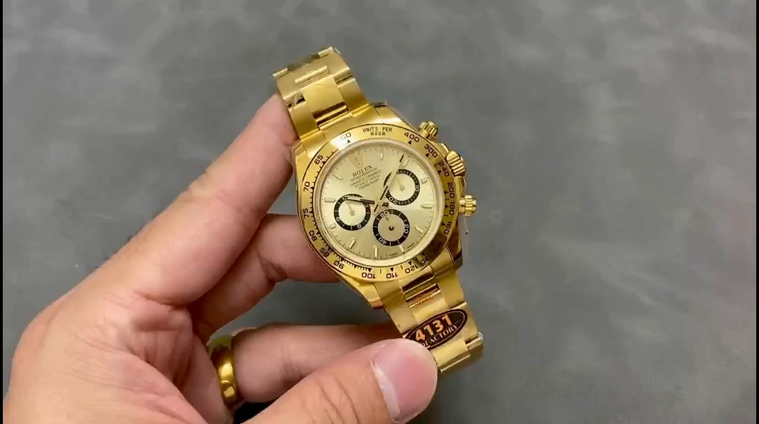 Yellow Gold Chocolate Dial 40mm Men