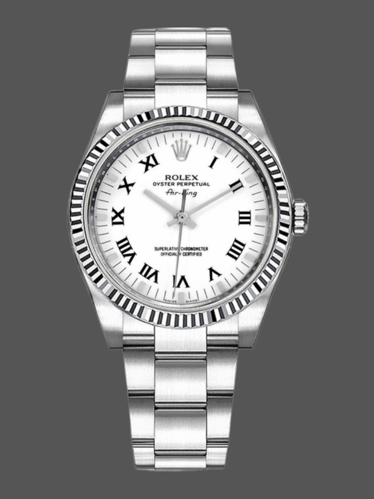White Dial Date 34mm Unisex