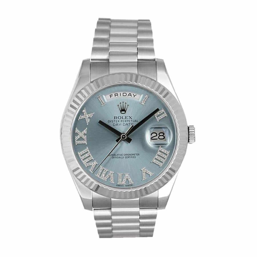 Ice Blue Roman Dial Platinum 40mm Men