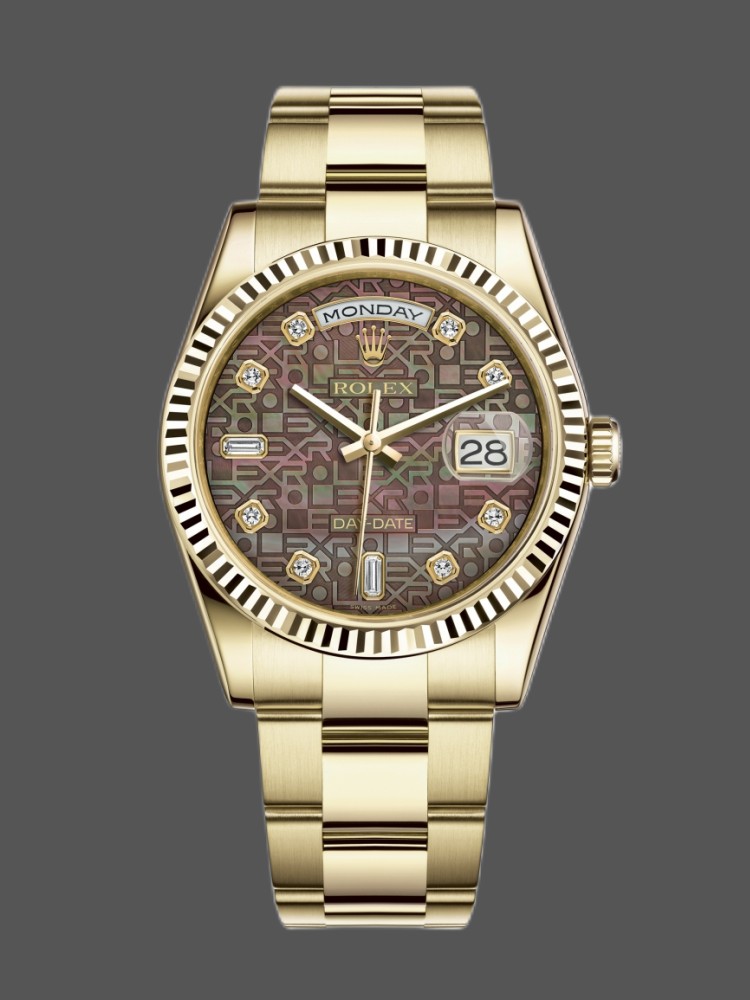 Black MOP Diamond Dial Date