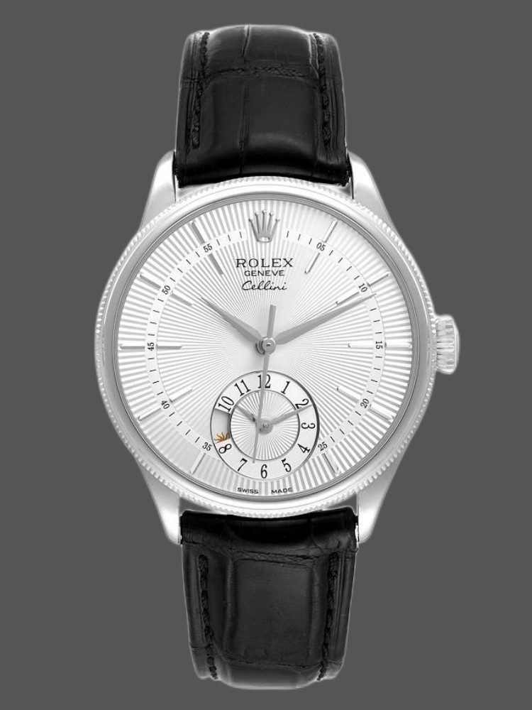 Silver Dial Dual Time