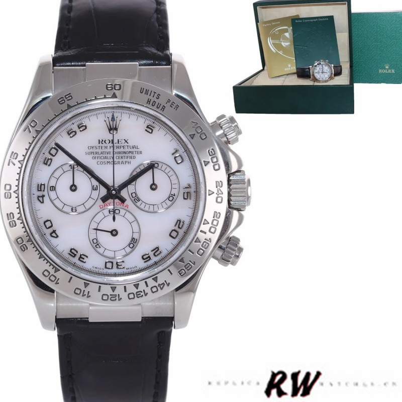Mother of Pearl Arabic Dial Chronograph 40mm Mens
