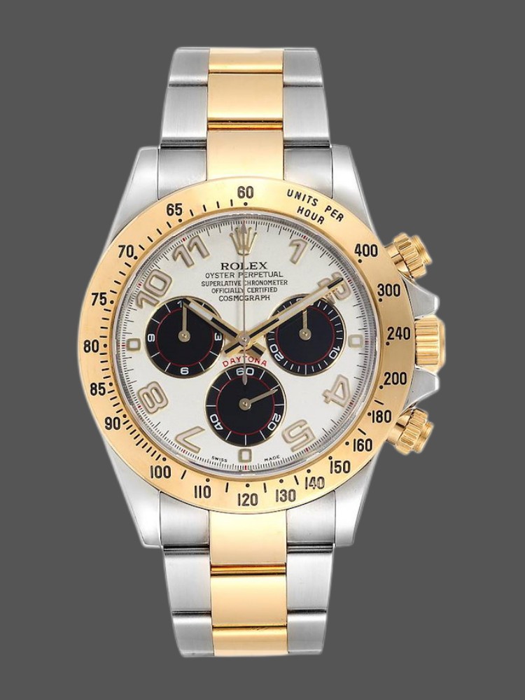 Panda Dial Two Tone Chronograph 40mm Mens