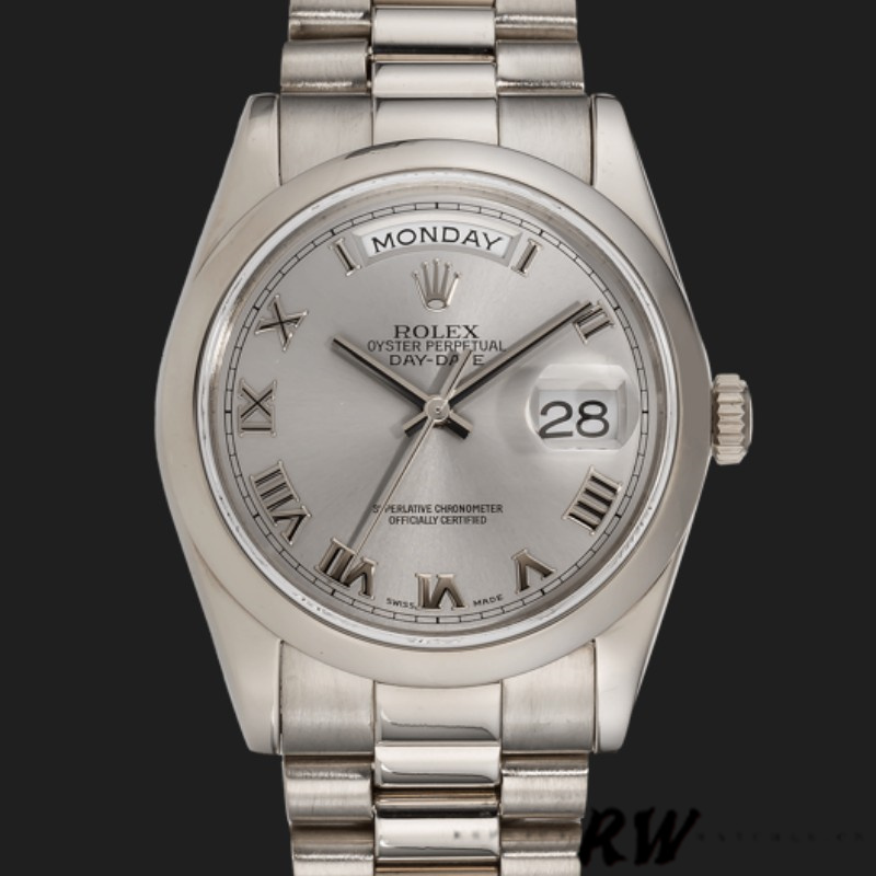 White Gold Silver Dial Automatic Date