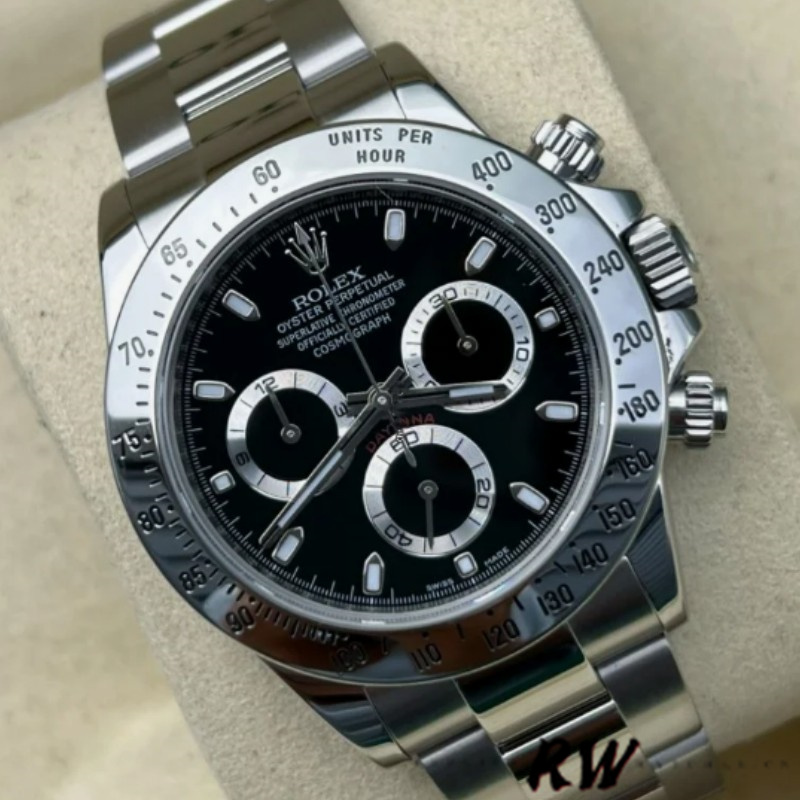 Black Dial Stainless Steel 40mm Men