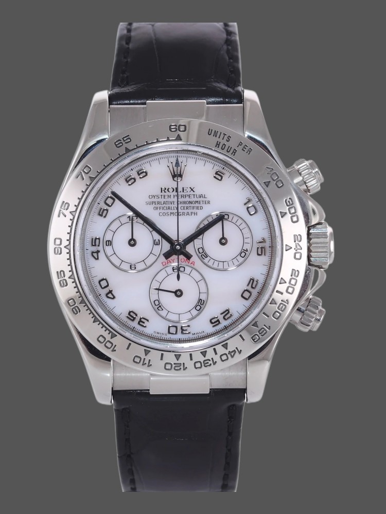 Mother of Pearl Arabic Dial Chronograph 40mm Mens