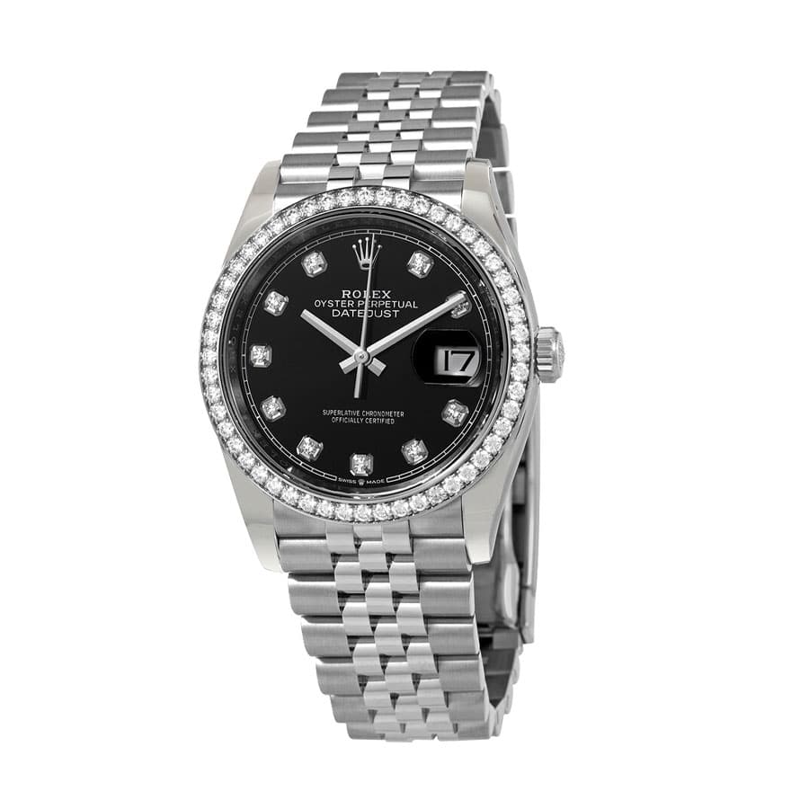 Black Dial Stainless Steel 41mm Men