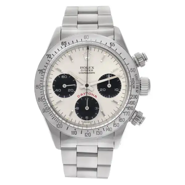Silver Big Red Dial Vintage 40mm Men