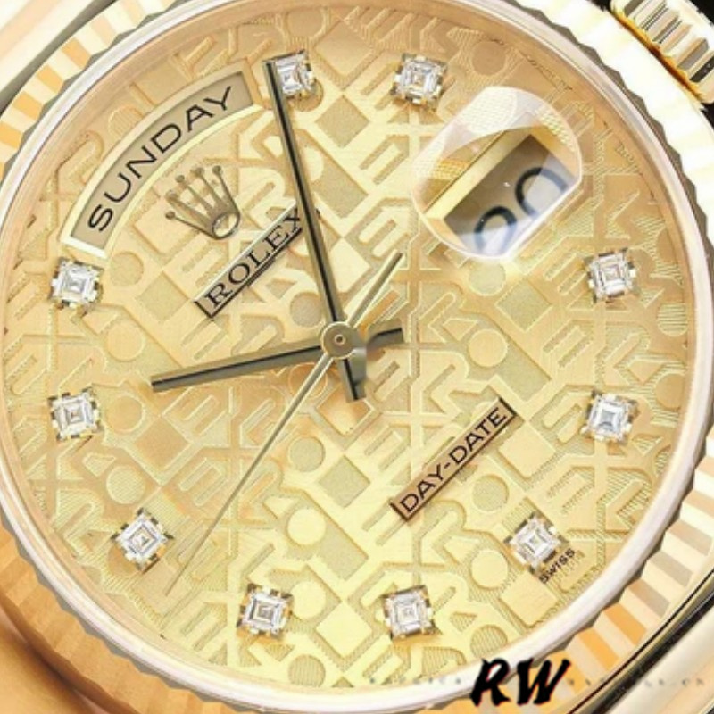 Champagne Jubilee Diamond Dial Date