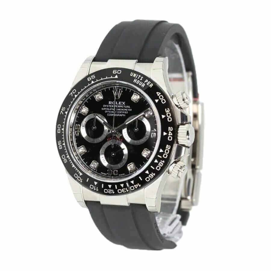 White Diamond Dial Rose Gold Oysterflex 40mm Men