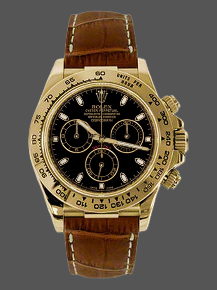 Brown Leather Strap Chronograph 40mm Mens